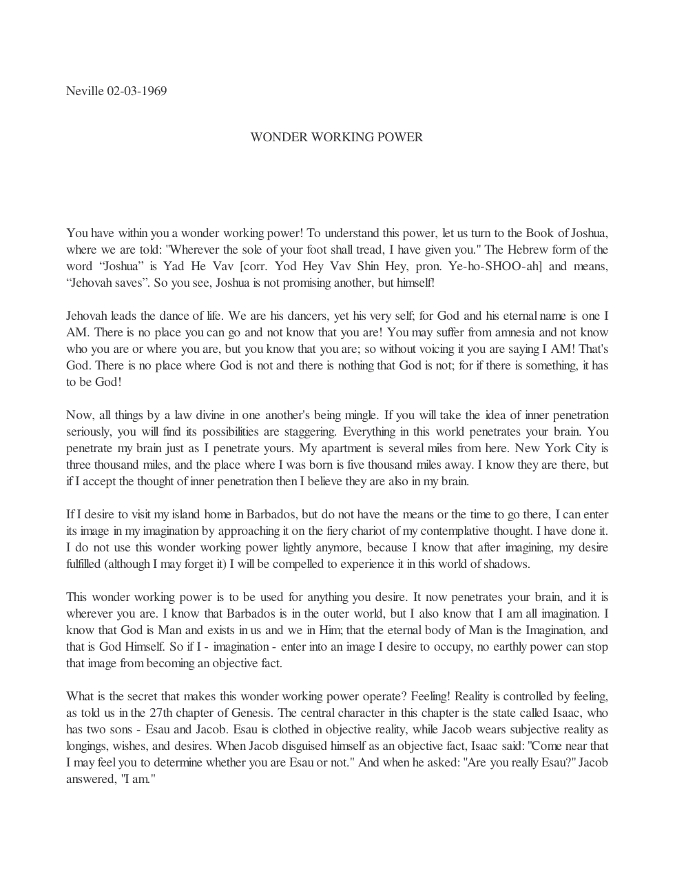 1969.02.03, Wonder Working Power cover