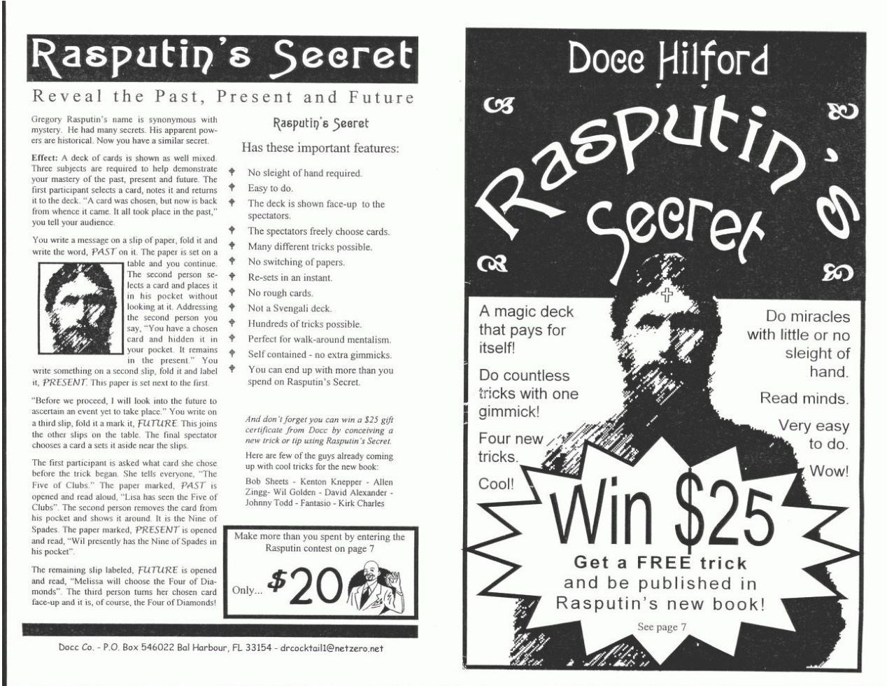 Docc Hilford - Rasputin's Secret cover