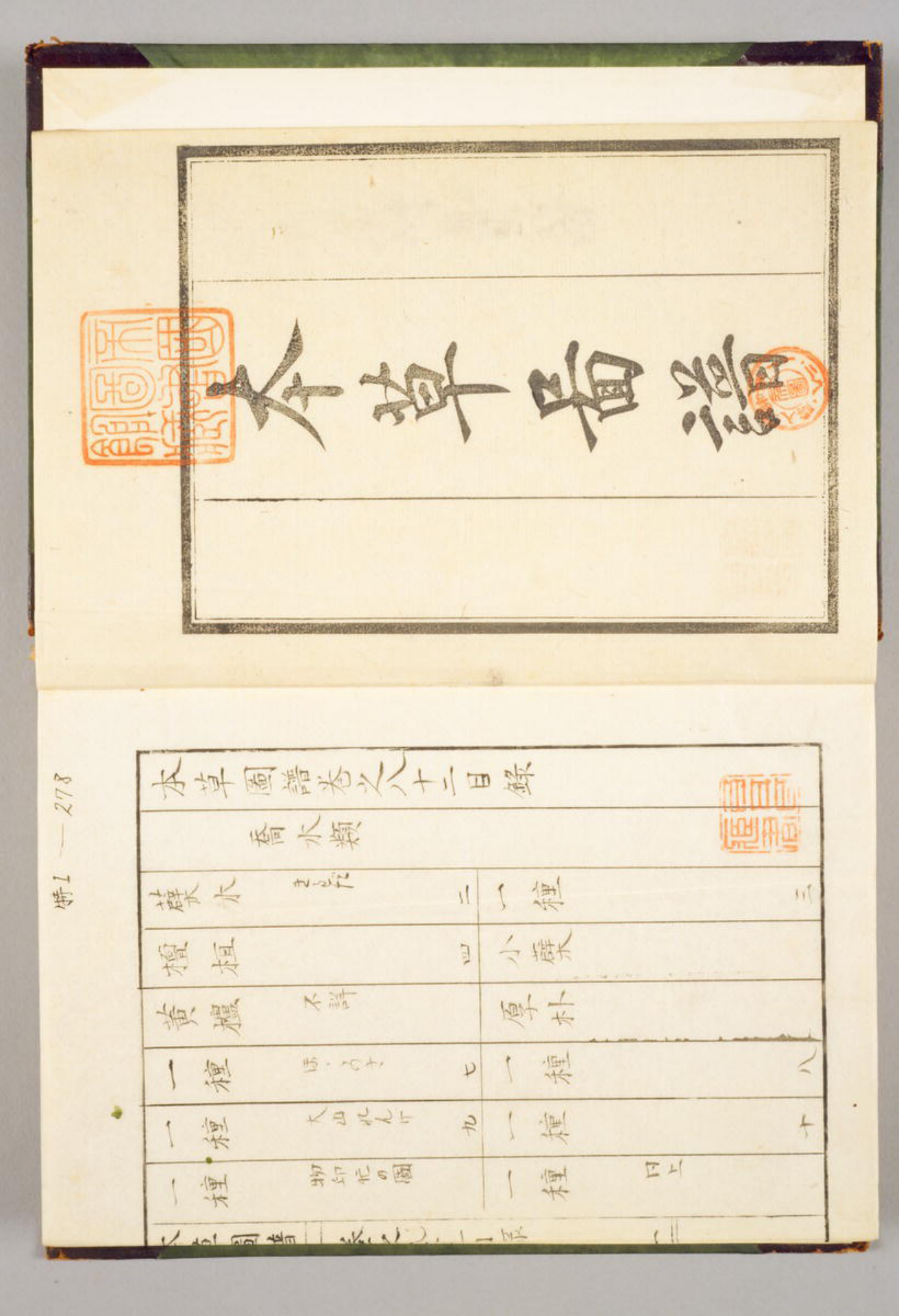 Illustrated Manual of Medical Plants Vol 11 - Iwasaki, Kanʼen c.1840 cover