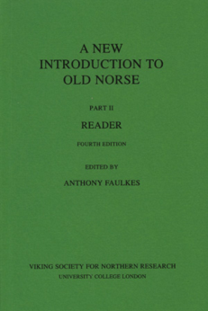 Anthony Faulkes - A New Introduction To Old Norse Part II Reader cover
