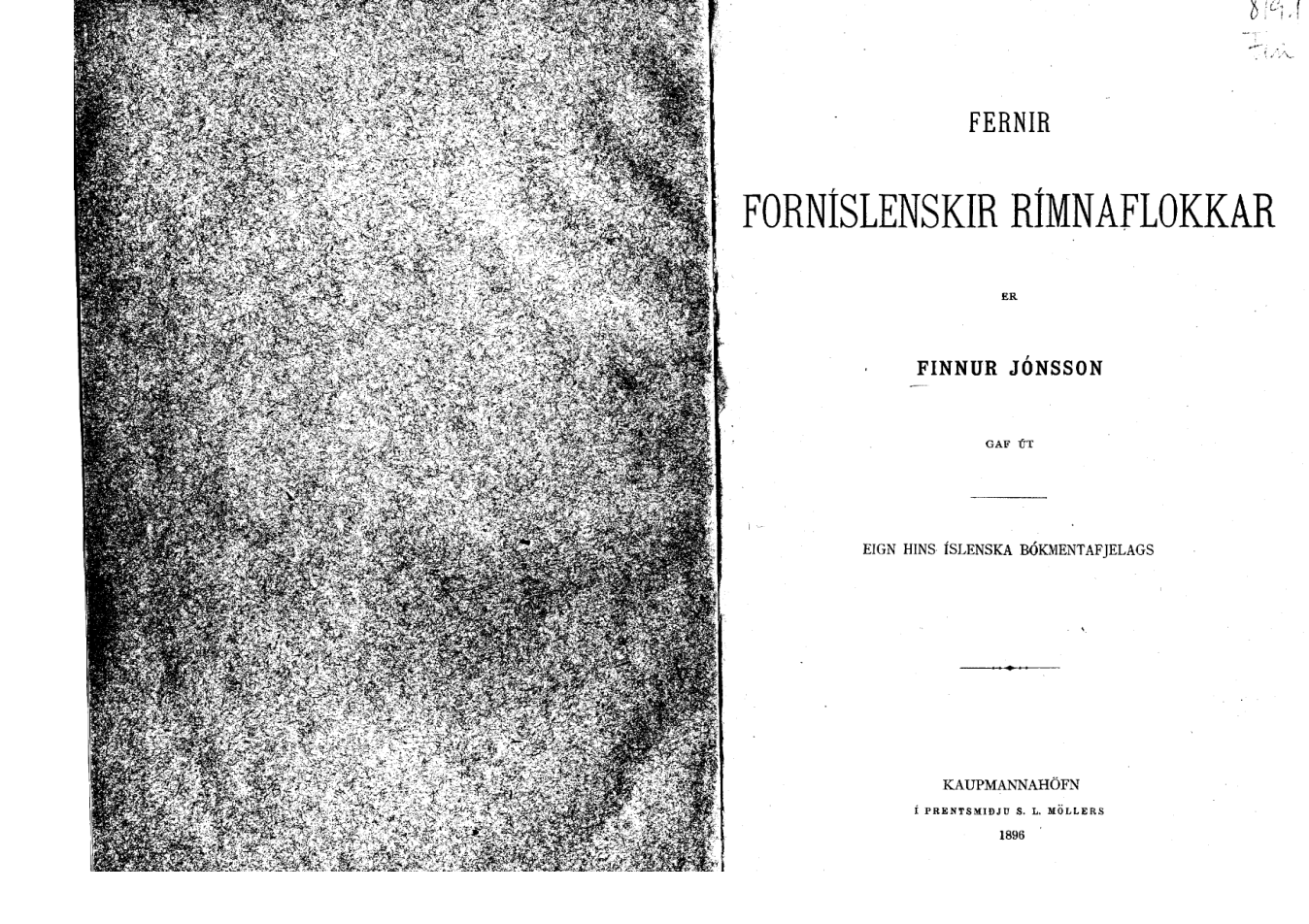 Fernir forníslenskur Rímnaflokkar cover