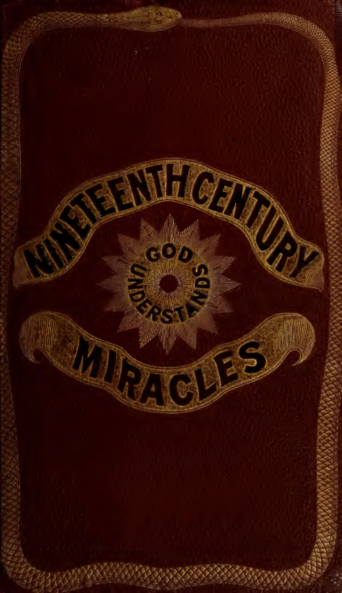 Nineteenth Century Miracles - E H Britten (1884) cover