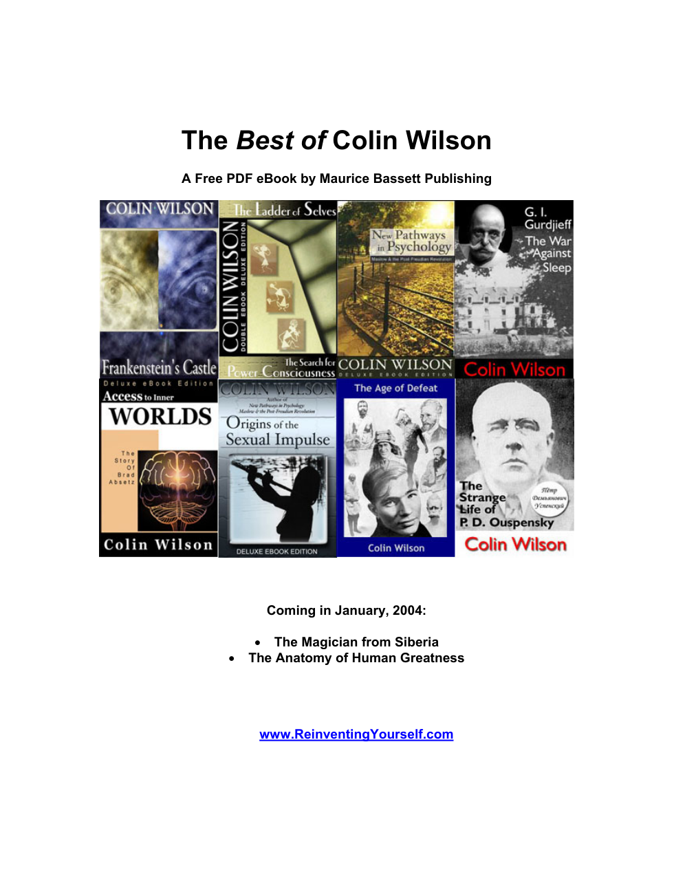 Colin Wilson - Best Of Colin Wilson cover