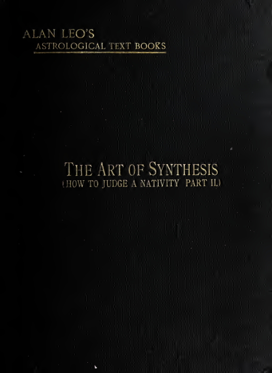 The Art of Synthesis - A Leo (1912) cover