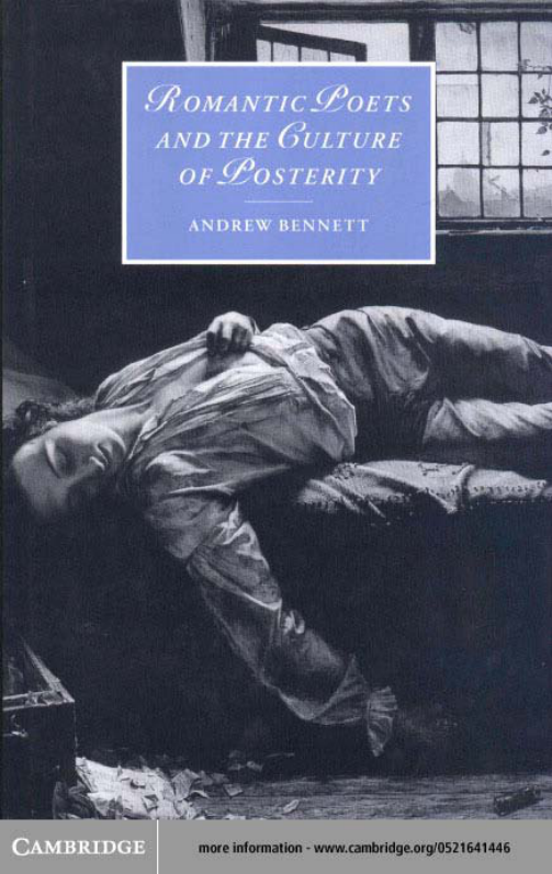 Romantic Poets and the Culture of Posterity cover