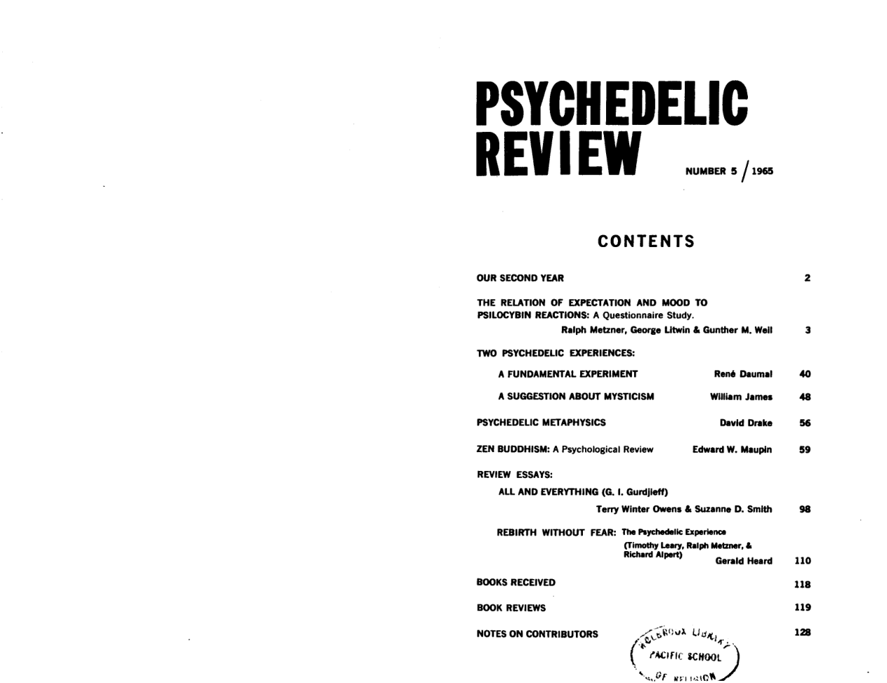 Psychedelic Review 05 cover