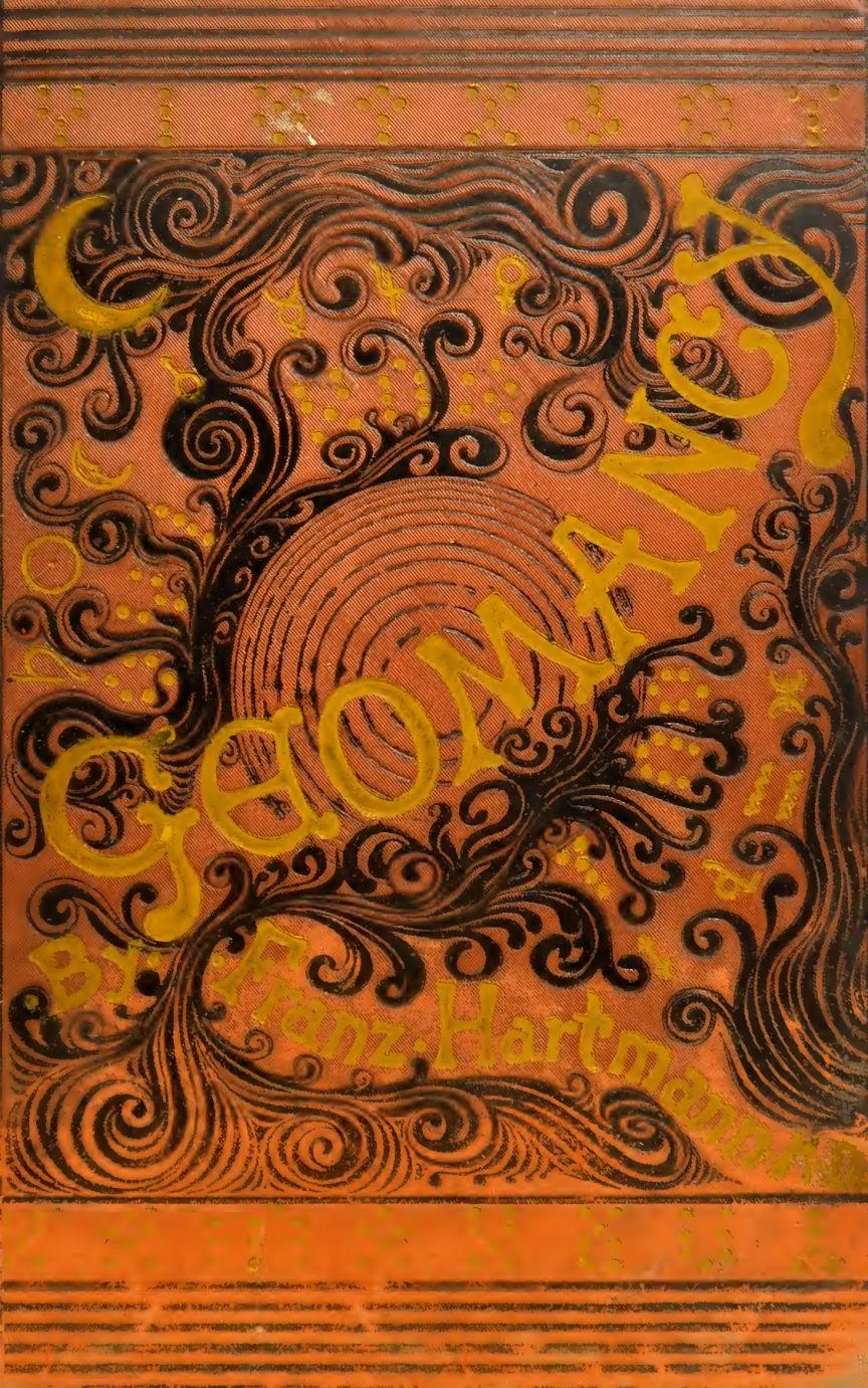 The Principles of Astrological Geomancy; The Art of Divining by Punctuation - F Hartmann (1889) cover