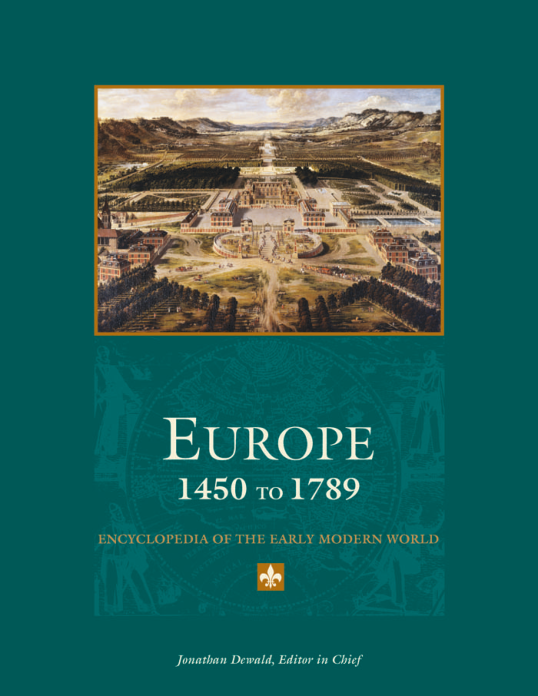 Gale - Europe 1450 to 1789 Volume 1 cover