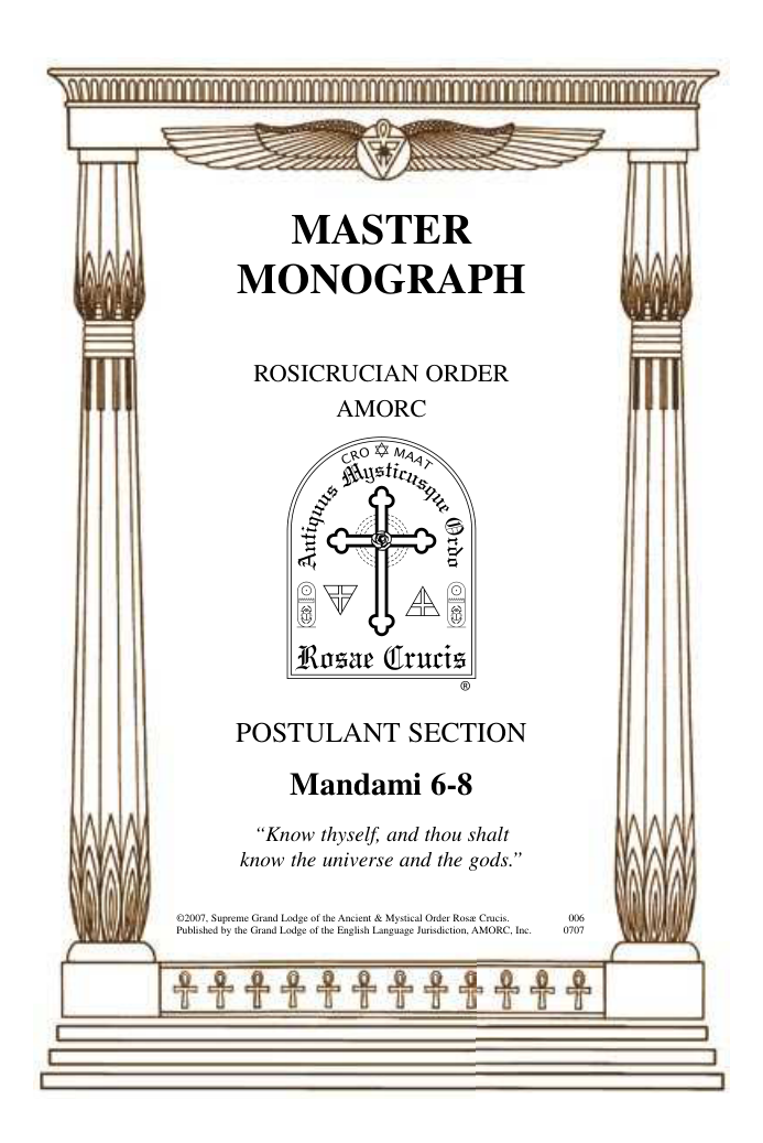 Rosicrucian - Mandamus 6-8 (2007) cover