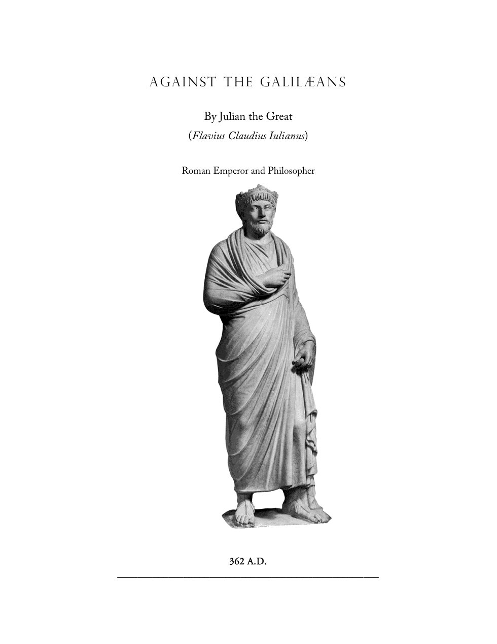 Against the Galileans cover