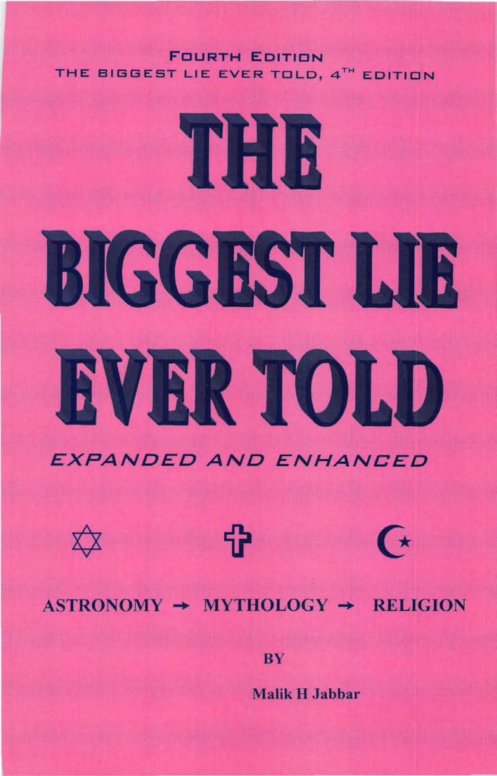 jabbar - the biggest lie ever told cover