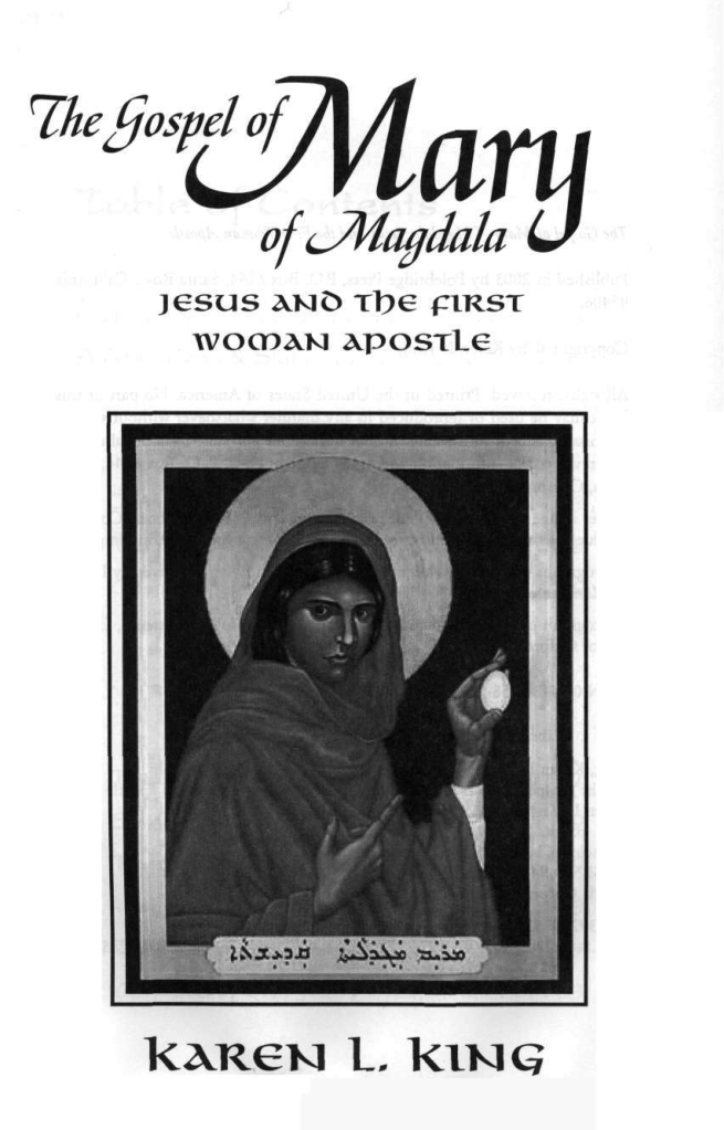 The Gospel of Mary of Magdala cover