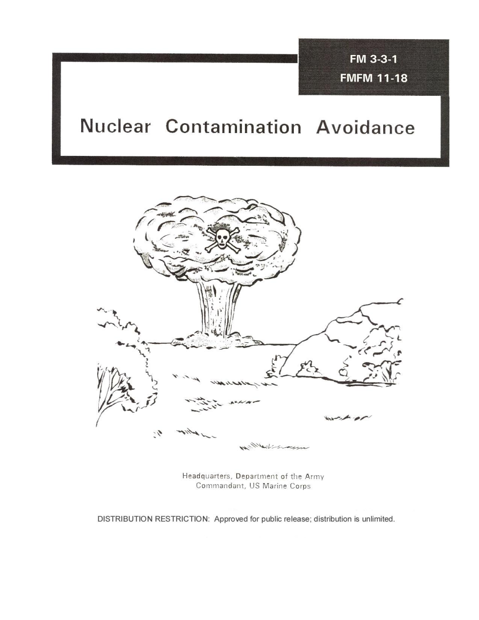 ARMY Nuclear Contamination Aviodance 1994 316 pages cover