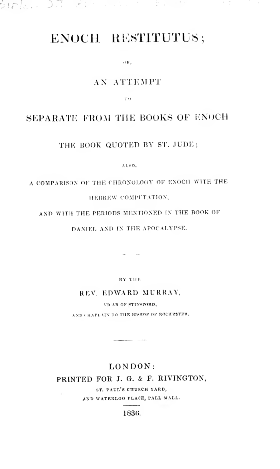Enoch Restitutus cover