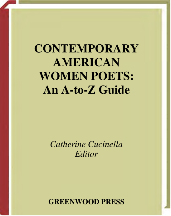 Contemporary American Women Poets An A-to-Z Guide cover