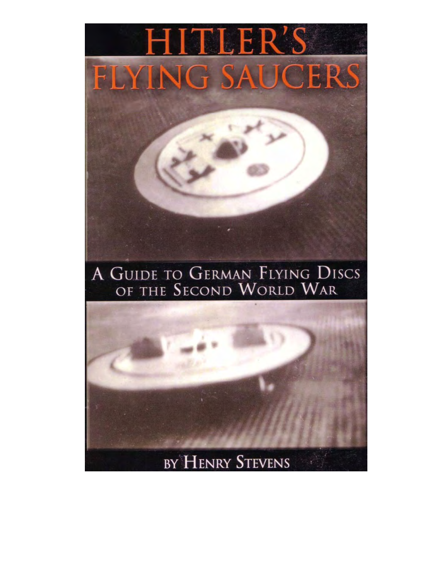 Hitler's Flying Saucers cover