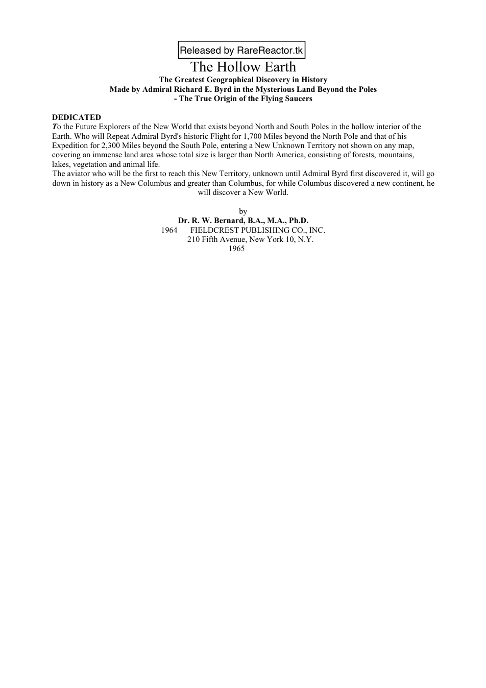 Hollow Earth cover