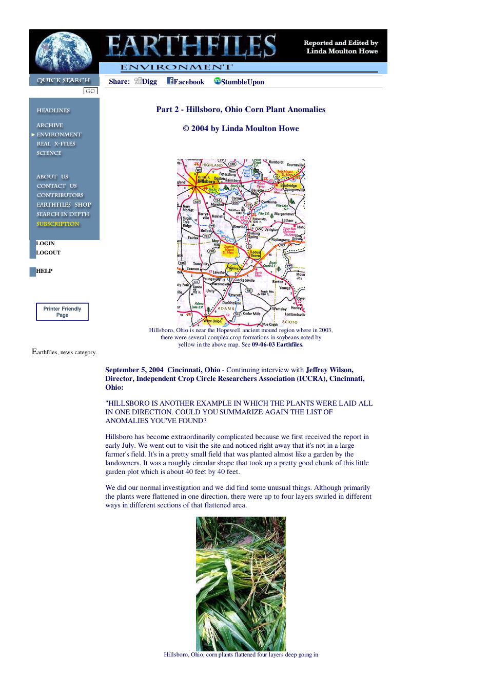 09 05 2004 Part 2 - Hillsboro, Ohio Corn Plant Anomalies cover