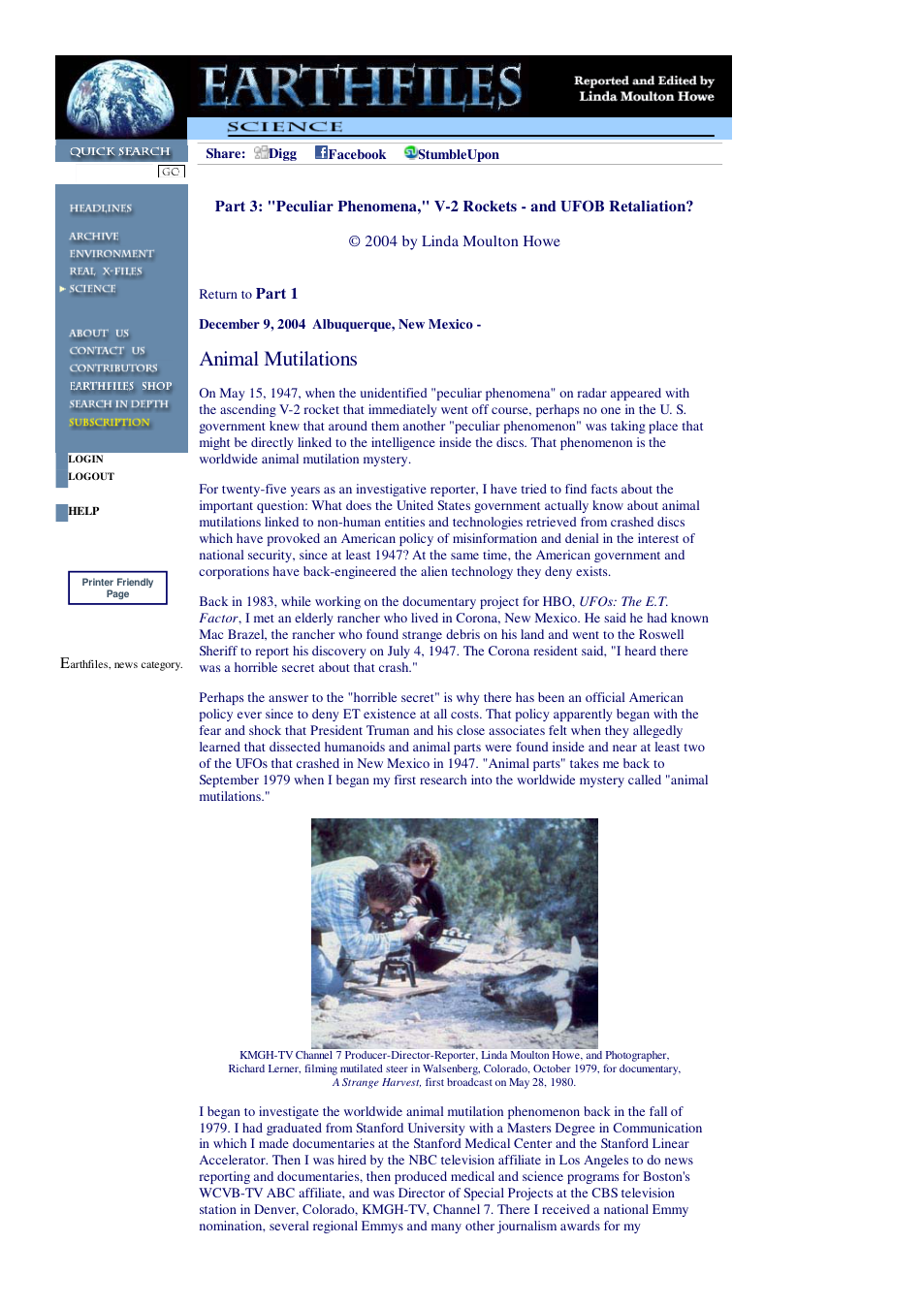 12 10 2004 Part 3 Peculiar Phenomena, V-2 Rockets - and UFOB Retaliation cover