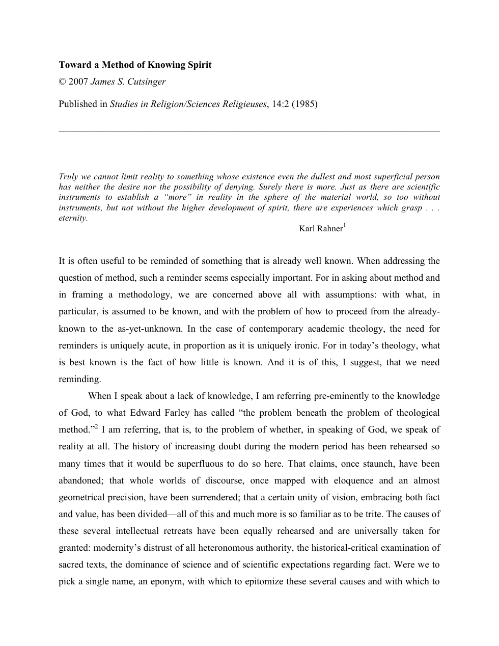 method of knowing spirit cover