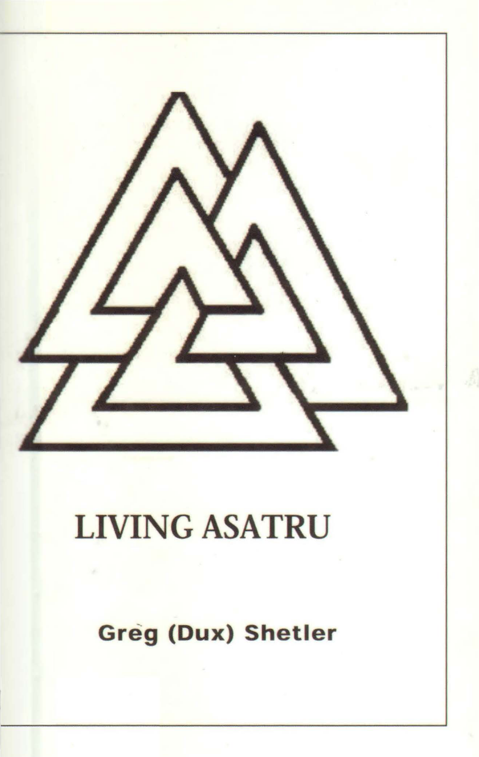 Greg Shetler - Living Asatru cover