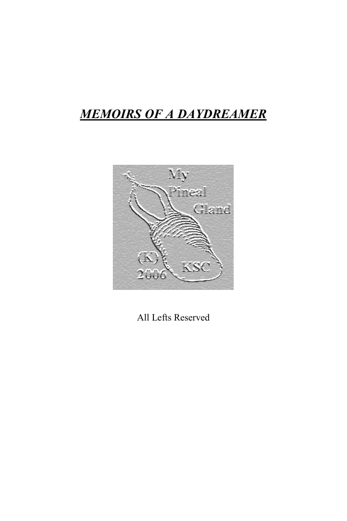 Memoirs of a Daydreamer cover
