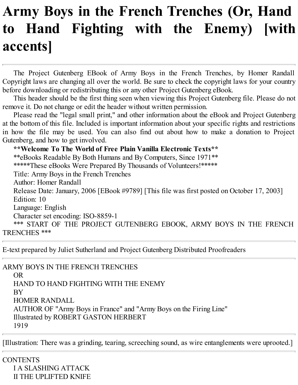 war - fiction - army boys in french trenches cover