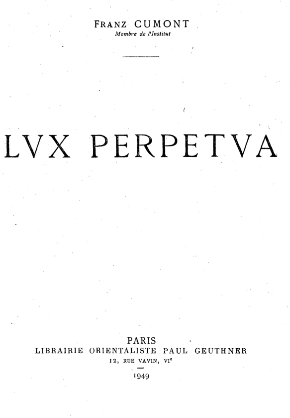Lux Perpetua cover