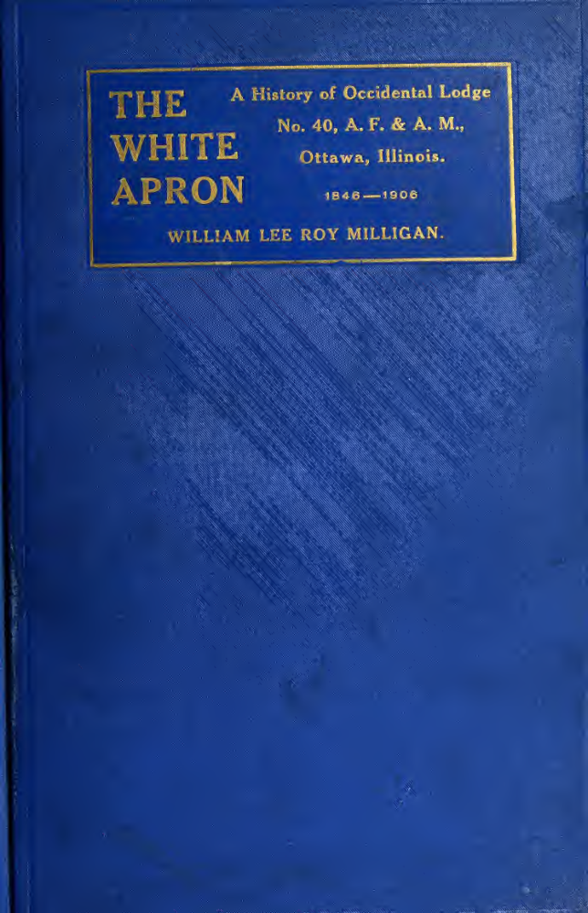 The White Apron - W L Milligan cover