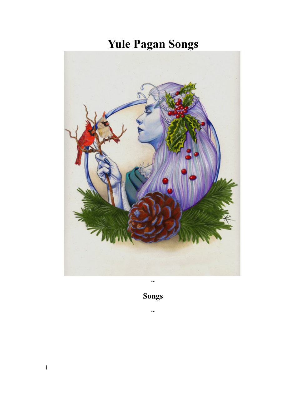 Mary Jo Hodges - Pagan Yule Song Collection [1 ebook - PDF] cover