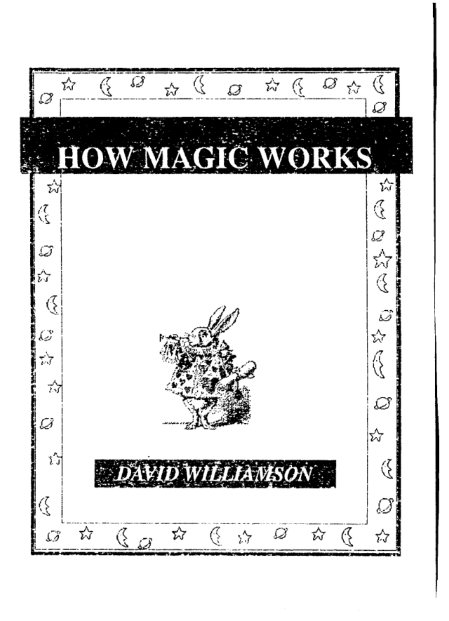 David Williamson - How Magic Works cover