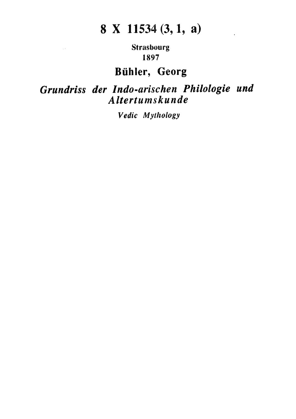 Vedic Mythology cover