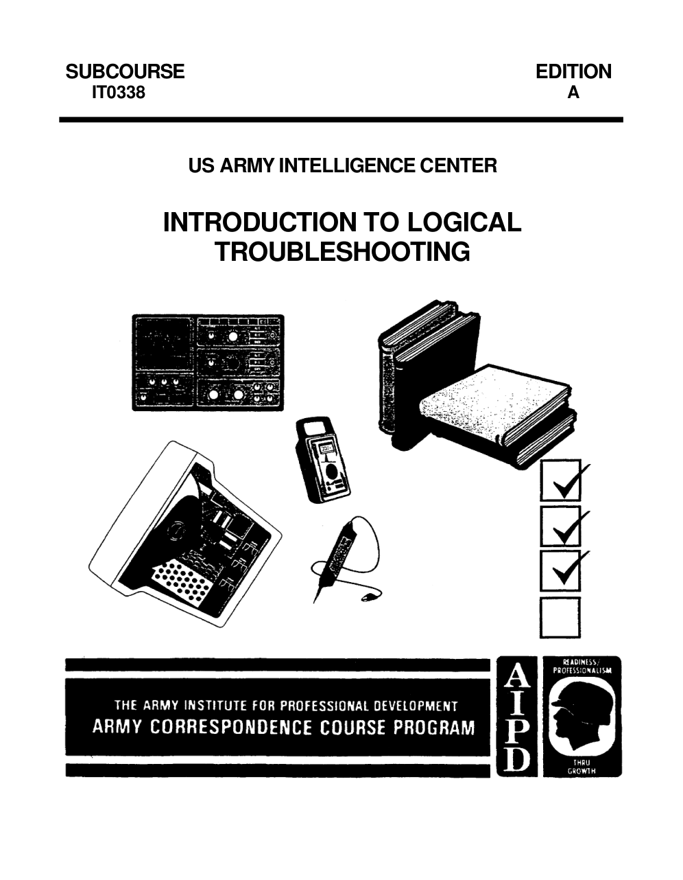 ARMY Electronics-Intro to Logical Troubleshoot 1996 59p. cover