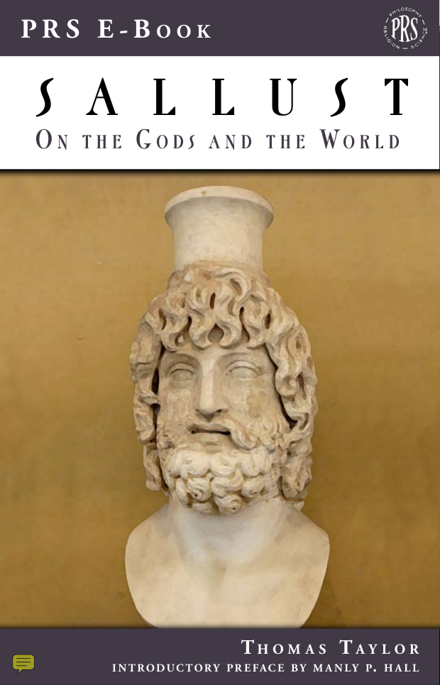 Sallust - On the Gods and the World cover