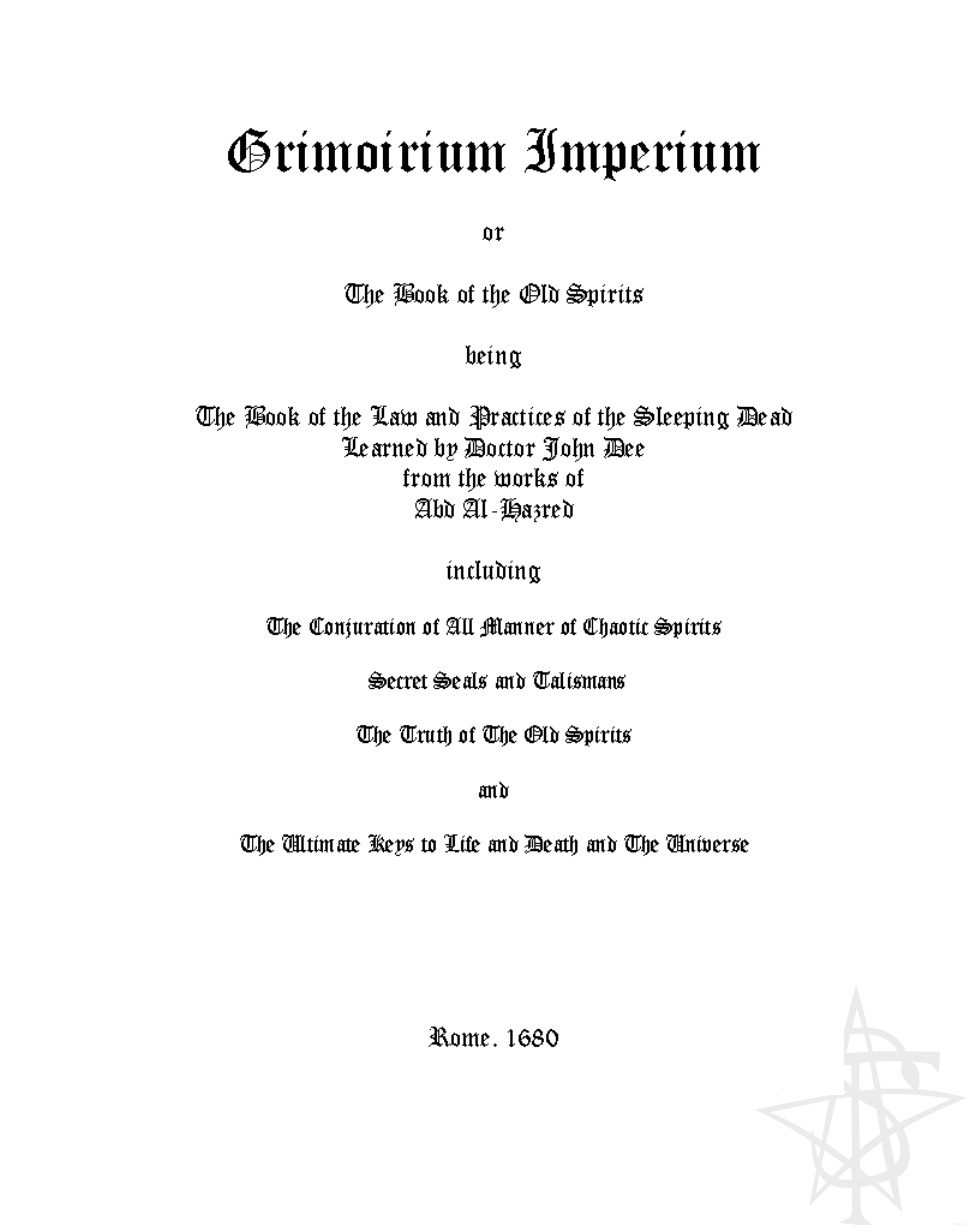 Grimoirium Imperium cover