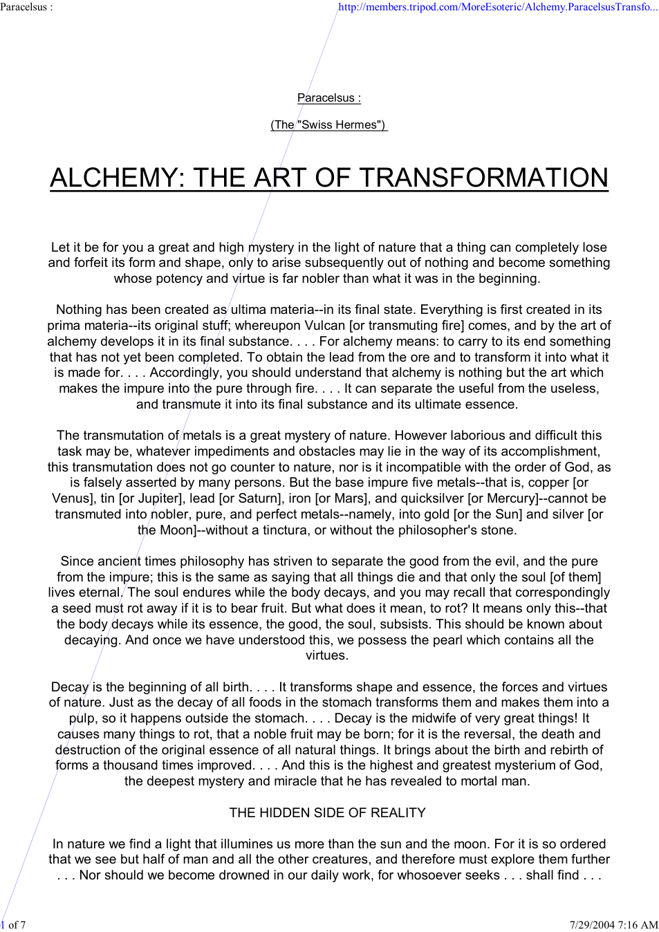 Alchemy - The Art Of Transformation cover