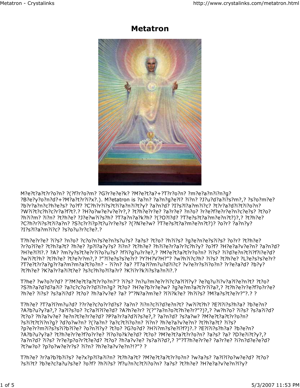 Metatron - Crystalinks cover