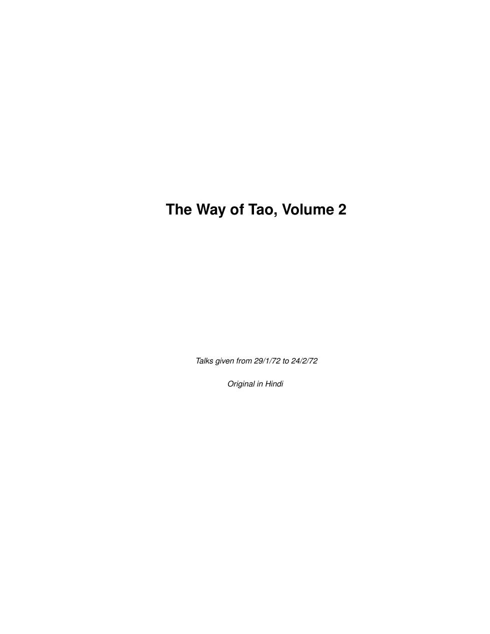 The Way of Tao, Volume 2 cover