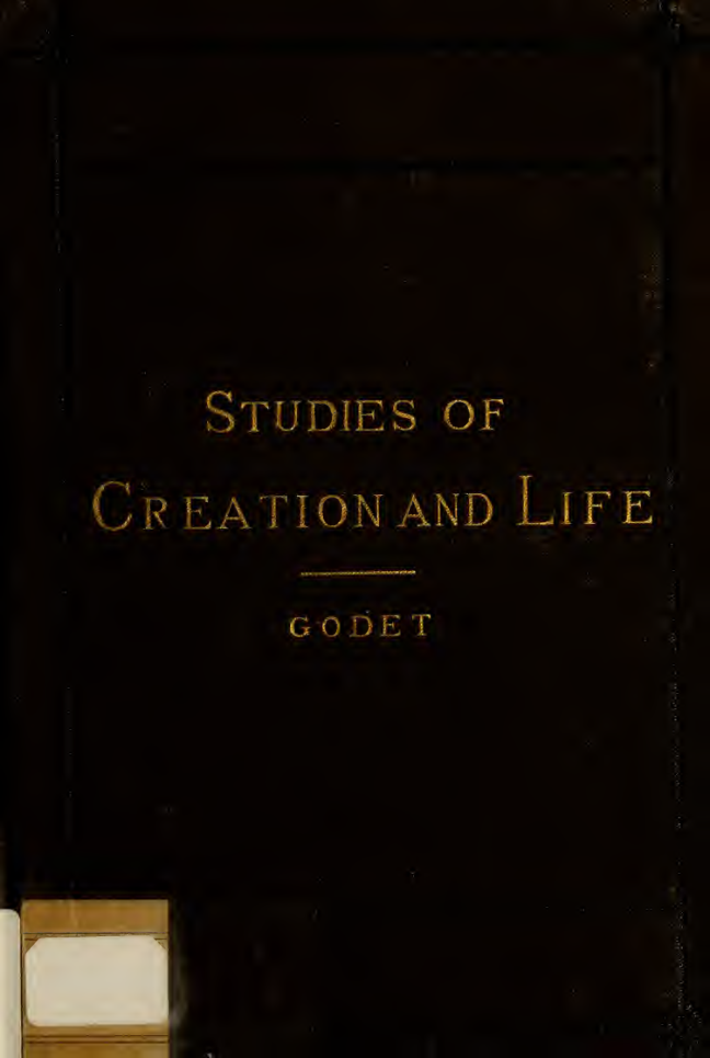 Studies of creation and life - F. L. Godet (1882) cover