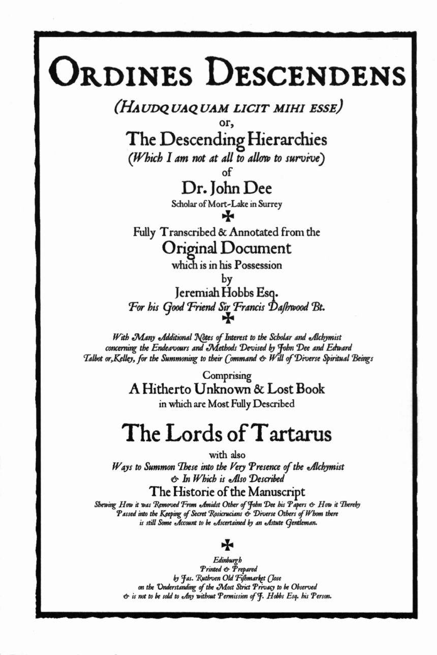 Dee John (attributed) - Ordines Descendens cover