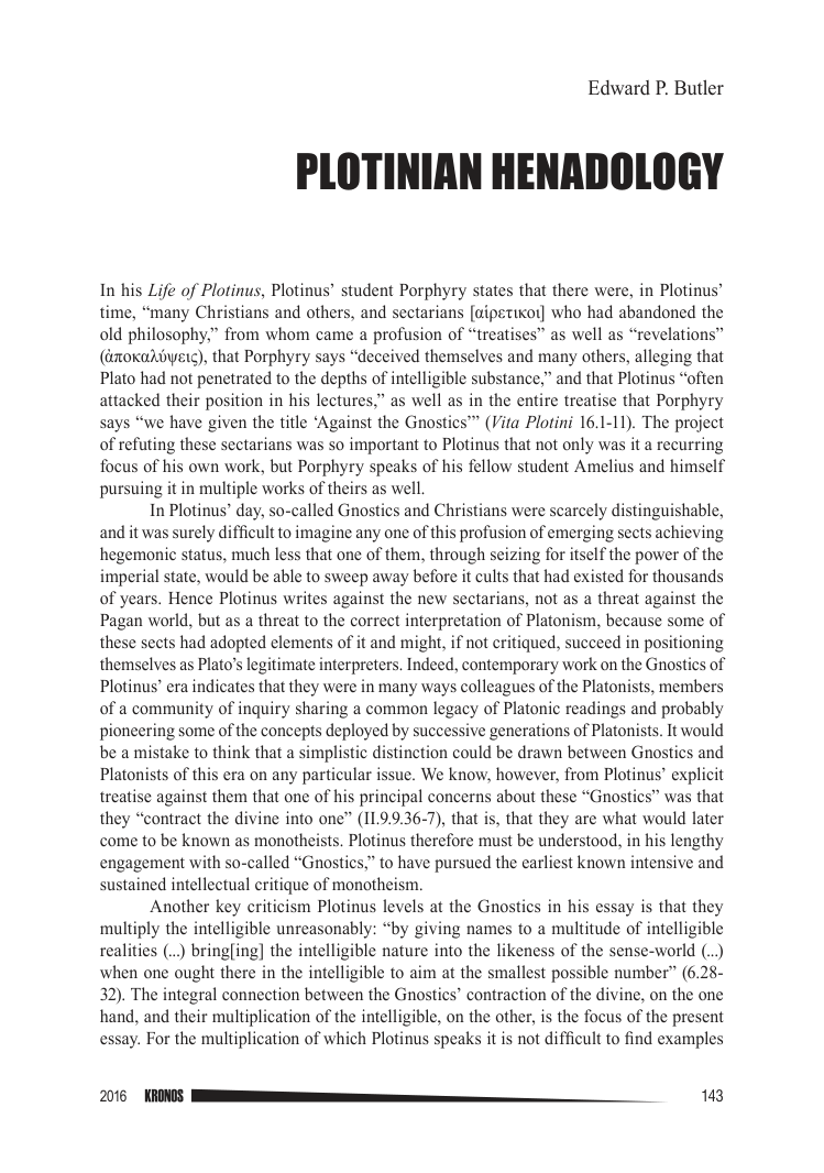 kronos philosophical journal vol-v-butler cover
