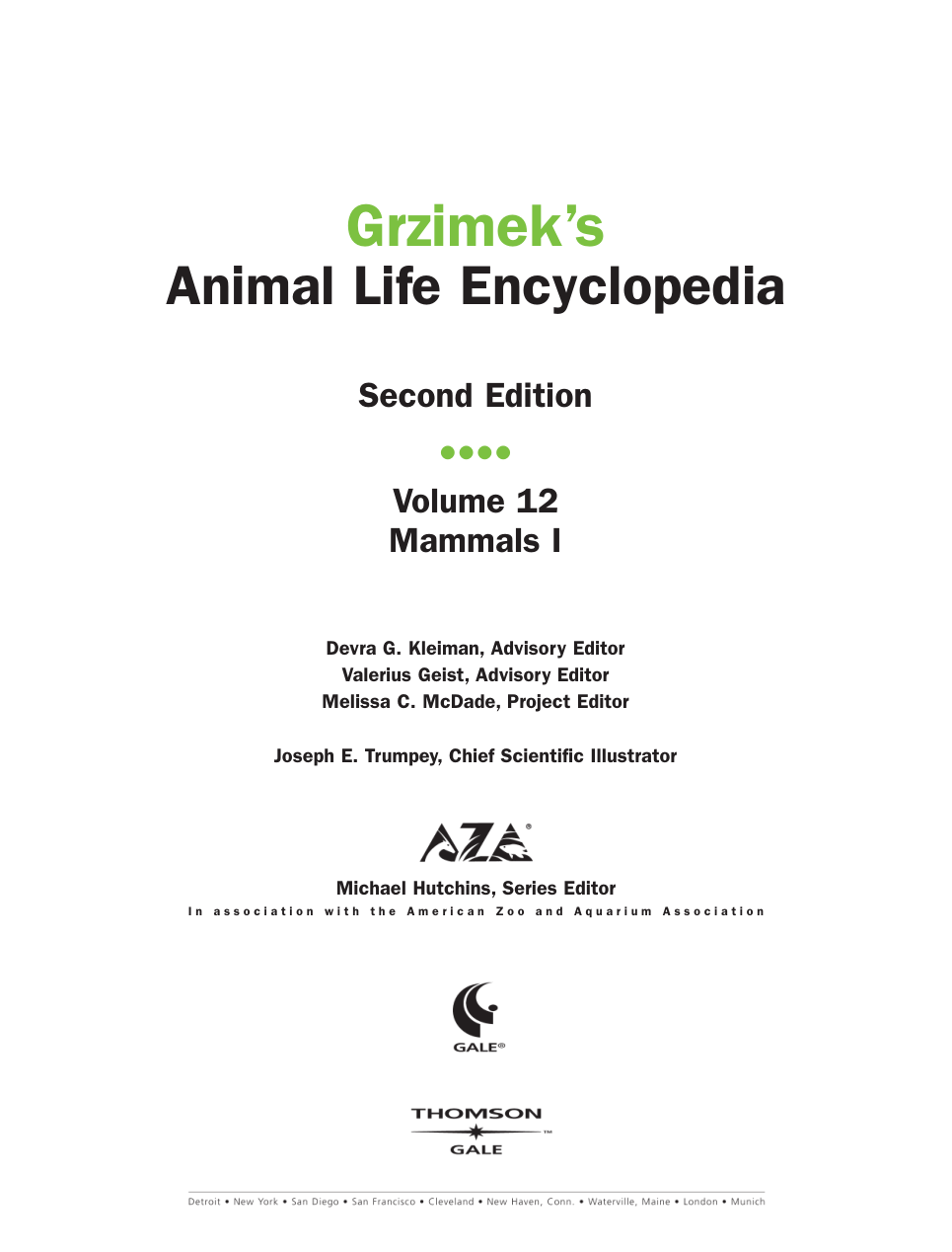 16 Vol. 12-16 - Mammals [images] cover