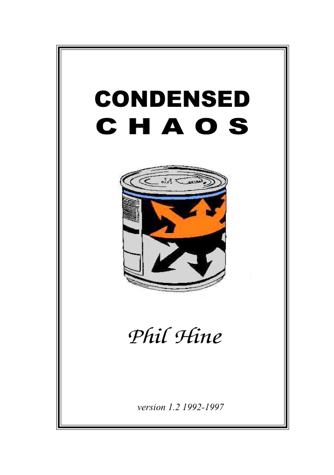 Phil Hine - Condensed Chaos cover