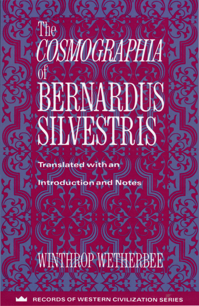 Wetherbee, The Cosmographia of Bernardus Silvestris cover