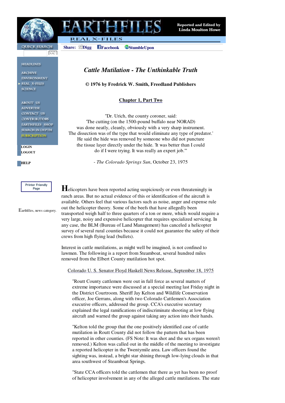 12 07 2002 Cattle Mutilation - The Unthinkable Truth, Chapter 1, Part Two cover