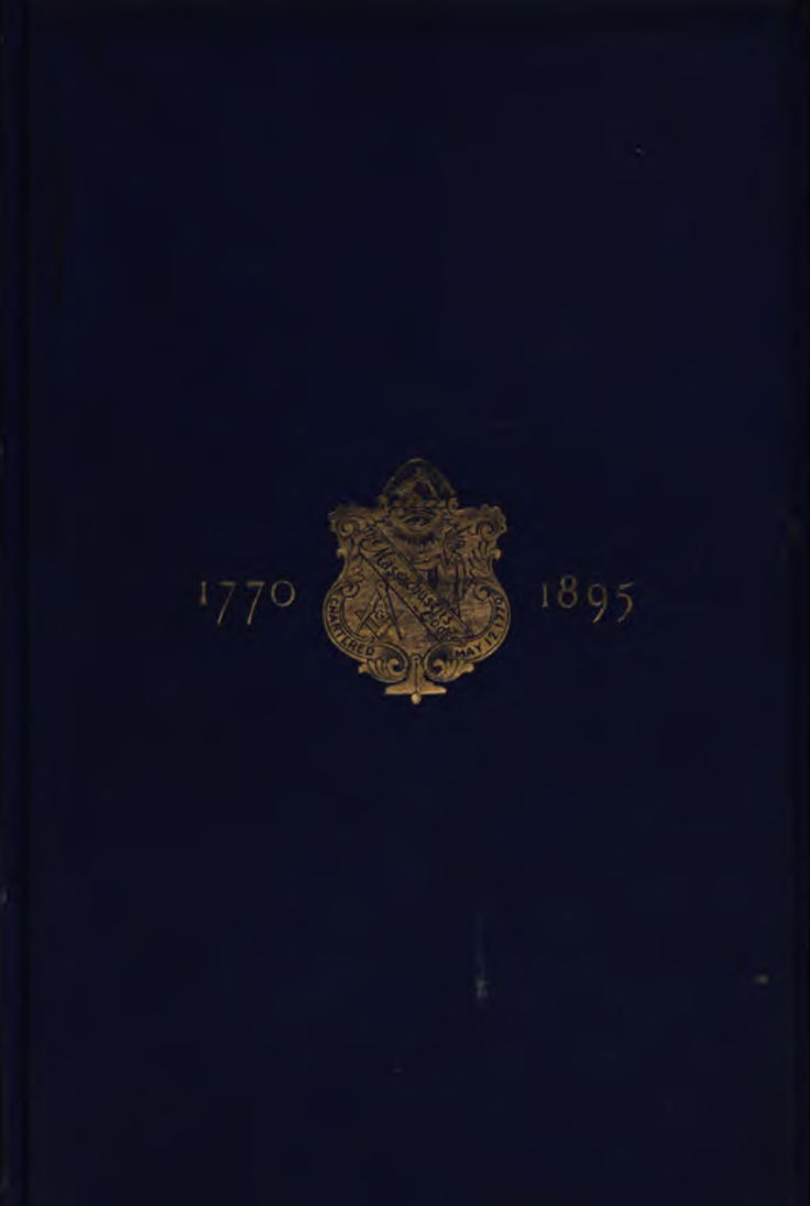 Celebration 125th Anniversary Masschusets Lodge 1770-1895 cover