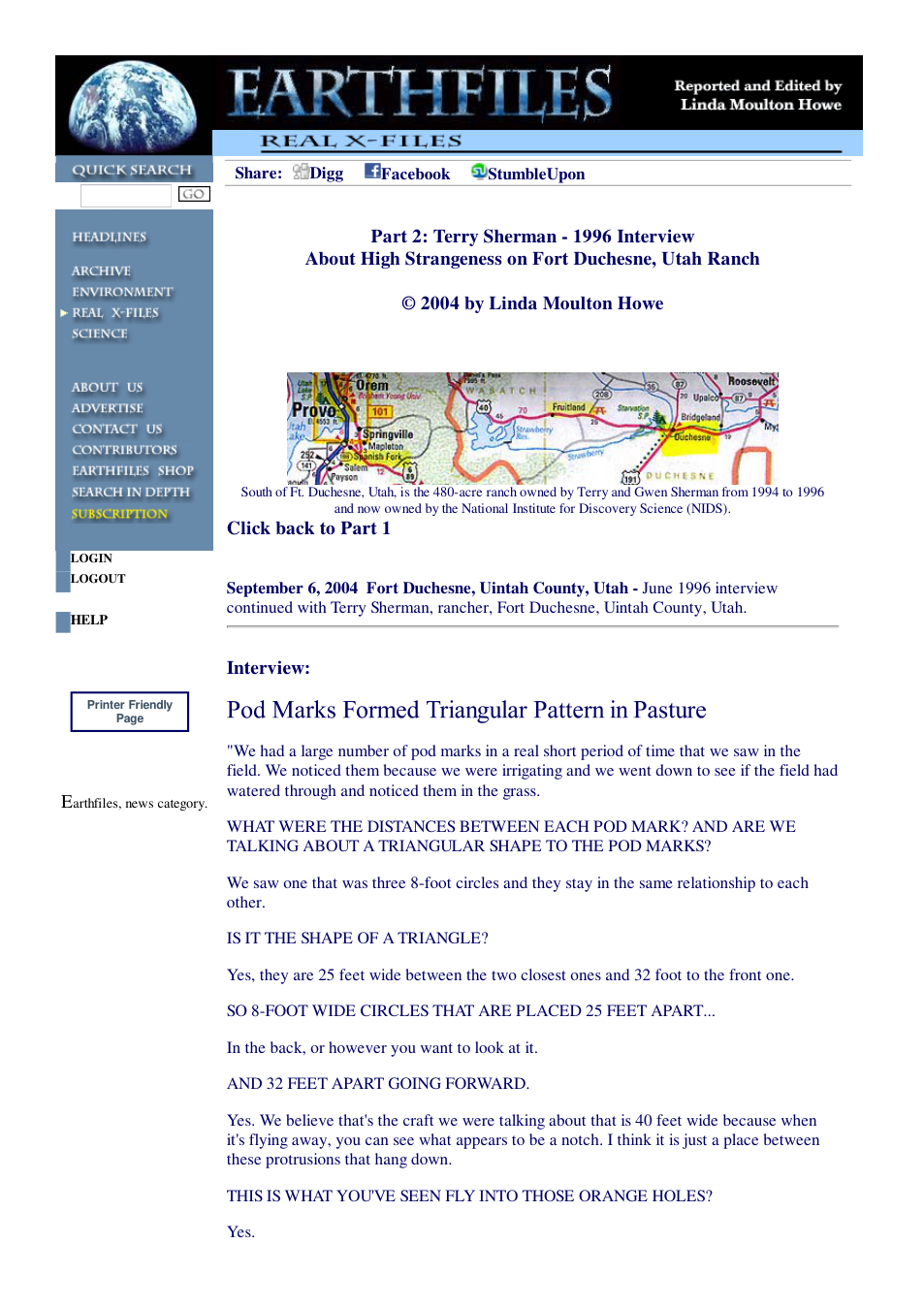 09 06 2004 Part 2 Terry Sherman - 1996 Interview About High Strangeness on Fort Duchesne, Utah Ranch cover