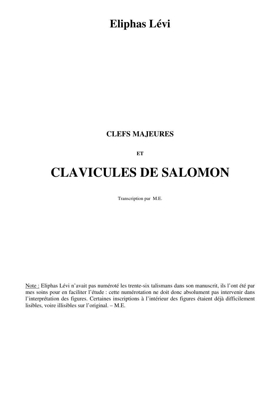 Clavicules de Salomon cover