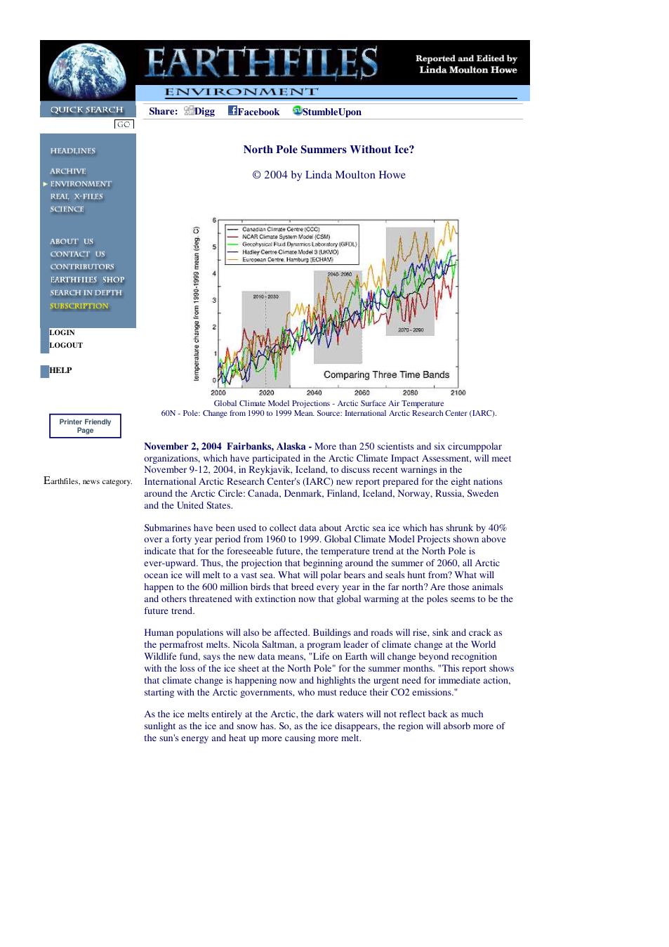 11 02 2004 North Pole Summers Without Ice cover