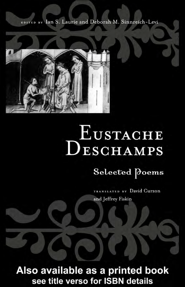 Eustache Deschamps - Selected Poems Routledge Medieval Texts cover